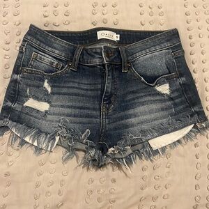 Low rise jeans shorts